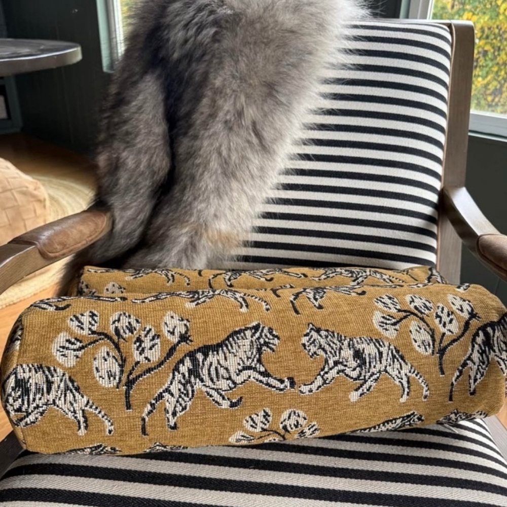 Lulu & Georgia 
Tiger Jacquard Bolster Pillow